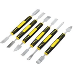 Ensemble De 6 Pièces De Pied De Biche En Métal, Ensemble De Spudger En Métal à Deux Extrémités, Mini Outil De Démontage D'appareils Ménagers Multiples Pour Téléphone Portable Et Tablettes -Versailles -Silverols Magasin 47380793 5