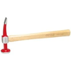 KS TOOLS Marteau De Carrossier - Marteau Débosseleur Panne Coudée Et Tête Ronde Plate, 325mm