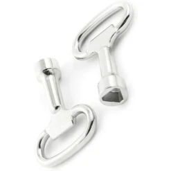 Lot De 2 Clés Triangulaires En Métal Pour Verrou Triangulaire De 8 Mm -Silverols Magasin 50892605 4