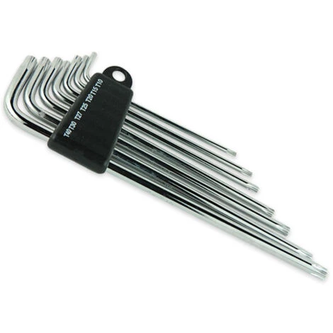 CLES COUDEES MAGNETIQUES EXTRA LONGUES TORX T10 A T40 BOUT AIMANTE 3 CLES COUDEES MAGNETIQUES EXTRA LONGUES TORX T10 A T40 BOUT AIMANTE