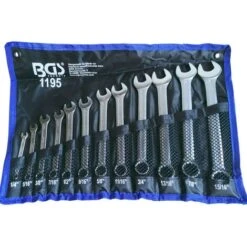 Jeu De 12 Cles Mixtes Oeil Plates Cotes Pouces Us Anglaises De 1/4 à 15/16