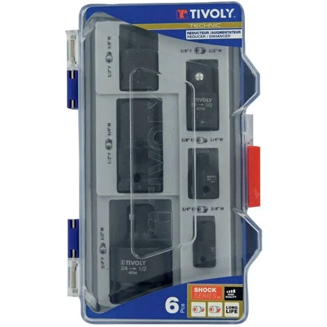 Tivoly Coffret 6 PCS -Spécial Réducteurs/augmentateurs à Choc 4 Tivoly Coffret 6 PCS -Spécial Réducteurs/augmentateurs à Choc – Image 2