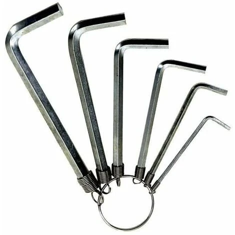Jeu De 6 Clés Allen 6 Pans Taille 2mm 3mm 4mm 5mm 6mm 7mm Bricolage Outil à Main Acier Zingué 3 Jeu De 6 Clés Allen 6 Pans Taille 2mm 3mm 4mm 5mm 6mm 7mm Bricolage Outil à Main Acier Zingué