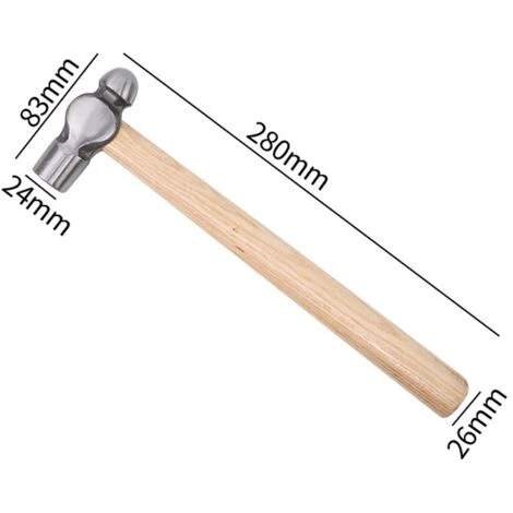 Marteau à Panne Ronde Marteau En Acier Au Carbone Marteau à Bijoux En Métal Marteau En Métal Double Face Marteau En Acier Portatif Pour Estampage De Réparation De Formage De Métal,couleur Bois, Une Pi 4 Marteau à Panne Ronde Marteau En Acier Au Carbone Marteau à Bijoux En Métal Marteau En Métal Double Face Marteau En Acier Portatif Pour Estampage De Réparation De Formage De Métal,couleur Bois, Une Pi – Image 2