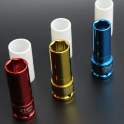 SWANEW 3 Pces Jeu De Douilles De Force Clé à Chocs Jeu De Douilles Pour Jantes Alu 1/2"17-19-21mm -Silverols Magasin 57503543 5