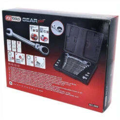 Jeu De Clés Mixtes à Cliquet KS TOOLS - Tête Inclinable - 18 Pcs - 503.4868 -Silverols Magasin 57711674 4