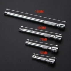Lot De 4 Rallonges Pour Clé À Cliquet 1/4 6,3 Mm (Taille : 50 Mm/70 Mm/100 Mm/150 Mm) -Silverols Magasin 58034788 5