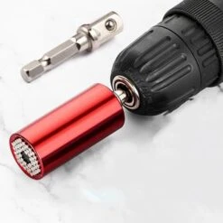 Douille Universelle, Jeu D'outils De Réparation De Clés à Poignée, (7mm-9mm) Jeu De Clés à Douille Avec Adaptateur De Foret, Pour Bouchons à Vis Butterfly Et Hexagonaux -Silverols Magasin 58282590 5