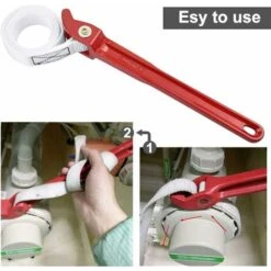 Déstockage Clé à Sangle Universel Clé à Sangle En Caoutchouc Sangle De Filtre à Huile De 85CM Clé Pour Ouvre-Bocal Tracteur Filtre à Huile Pomme De Douche Robinet -Silverols Magasin 60000239 4