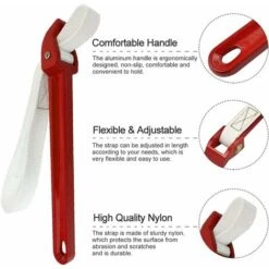 Clé à Sangle Réglable Clé A Sangle Filtre à Huile Universel Poignée Antidérapante De 30 Bracelet 85 Clef à Sangle Durable Facile A Utiliser Pour Filtres à Huile Tuyaux D'Arrosage Robinet -Silverols Magasin 60215053 3