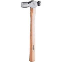 RUTHE 3001270119 Marteau à Panne Ronde Avec Manche En Bois De Hickory 328 G