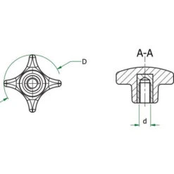 Poignée UNIVERSEL KS462072 -Silverols Magasin 61923233 3