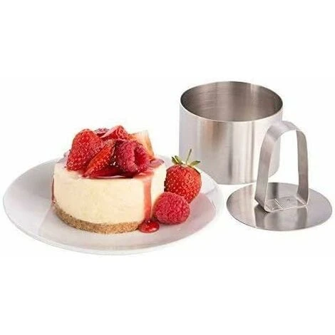 Emporte-pièces,Cercles De Présentation,Lot De 4 Emporte-Pièces Ronds Avec Poussoir En Acier Inoxydable De Haute Qualité 4 Emporte-pièces,Cercles De Présentation,Lot De 4 Emporte-Pièces Ronds Avec Poussoir En Acier Inoxydable De Haute Qualité – Image 2