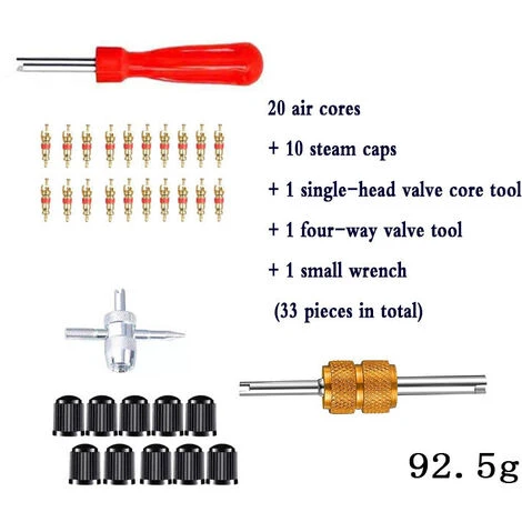 Réparation De Valve De Valve De Pneu Avec Clé De Valve à Tête Double Et Simple Pour Valve Automatique Pour Voiture, Moto, Vélo 4 Réparation De Valve De Valve De Pneu Avec Clé De Valve à Tête Double Et Simple Pour Valve Automatique Pour Voiture, Moto, Vélo – Image 2