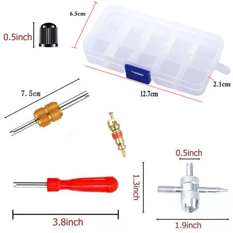 Réparation De Valve De Valve De Pneu Avec Clé De Valve à Tête Double Et Simple Pour Valve Automatique Pour Voiture, Moto, Vélo 5 Réparation De Valve De Valve De Pneu Avec Clé De Valve à Tête Double Et Simple Pour Valve Automatique Pour Voiture, Moto, Vélo – Image 3