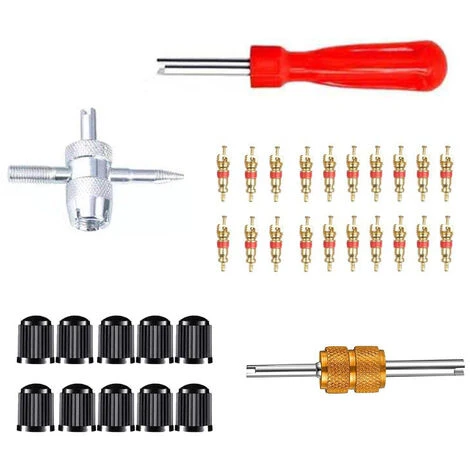 Réparation De Valve De Valve De Pneu Avec Clé De Valve à Tête Double Et Simple Pour Valve Automatique Pour Voiture, Moto, Vélo 6 Réparation De Valve De Valve De Pneu Avec Clé De Valve à Tête Double Et Simple Pour Valve Automatique Pour Voiture, Moto, Vélo – Image 4