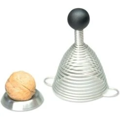 20121 Naomi Casse-Noix En Acier Inoxydable Et Silicone