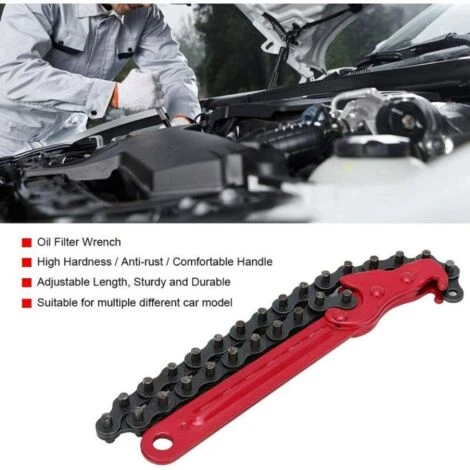Ensoleillé Filtre à Huile De ChaîNe RéGlable - Filtre à Huile De ChaîNe RéGlable Clé Filtres De PoignéE Clé Pince Outil De RéParation De Retrait Clé à Chaine 6 Ensoleillé Filtre à Huile De ChaîNe RéGlable - Filtre à Huile De ChaîNe RéGlable Clé Filtres De PoignéE Clé Pince Outil De RéParation De Retrait Clé à Chaine – Image 4