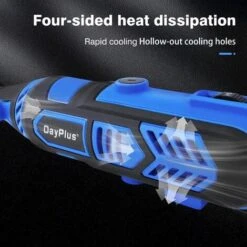 Nouvel Outil Multifonction Mini Meuleuse Outil Rotatif 135W Avec Ensemble D'accessoires De 80 Pièces Et 10000-32000 Tr/min 6 Vitesses Variables Pour Couper, Meuler, Polir, Affûter, Graver -Silverols Magasin 64919638 4