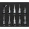 Tournevis 3/8 S2 Acier T10 - T55 Torx Star Bit Torx Bit Socket Kit 10 Pièces T10 T15 T20 T25 T27 T30 T40 T45 T50 T55 -Silverols Magasin 65503908 1