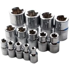 Premier® Jeu De Douilles Torx Femelle E Star E4-E24 E-Torx écrou à Douille Hexagonale Externe 14 Pièces 8 Premier® Jeu De Douilles Torx Femelle E Star E4-E24 E-Torx écrou à Douille Hexagonale Externe 14 Pièces -Silverols Magasin 65584629 2