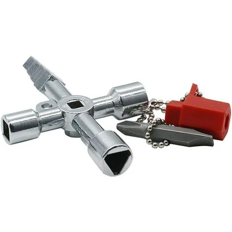 Clé Universelle Armoire Electrique Clé Triangle Clé Carré Pour Train Armoire électrique Ascenseur Outil à Main Multifonctionnel 6 Clé Universelle Armoire Electrique Clé Triangle Clé Carré Pour Train Armoire électrique Ascenseur Outil à Main Multifonctionnel – Image 4