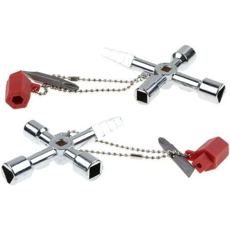 Clé Universelle Armoire Electrique Clé Triangle Clé Carré Pour Train Armoire électrique Ascenseur Outil à Main Multifonctionnel 7 Clé Universelle Armoire Electrique Clé Triangle Clé Carré Pour Train Armoire électrique Ascenseur Outil à Main Multifonctionnel – Image 5