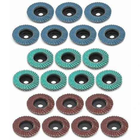 KAEJYIUT-Disques à Meuler, 21 Pcs 50mm Disques à Lamelles Professionnels Disques à Poncer 80 Grain 3 KAEJYIUT-Disques à Meuler, 21 Pcs 50mm Disques à Lamelles Professionnels Disques à Poncer 80 Grain