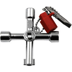 Déstockage Clé D'armoire De Commande Clé En Croix Clé Universelle Multifonctionnelle à 4 Voies, Avec Embout Pour Armoires Et Systèmes De Verrouillage Courants -Silverols Magasin 66797402 4