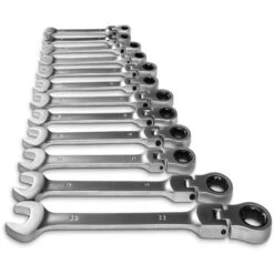 Coffret à Outils, 12 Clés à Cliquet Acier Chrome Vanadium - Boite à Outils, Valise à Outils, Mallette á Outils -Silverols Magasin 66851049 5