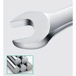 YIDOMDE 1 Pack, Jeu D'outils à Main Avec Clé à Cliquet Fixe Et Poignée Jeu D'outils à Main En Acier Au Chrome Vanadium Jeu Standard Avec Finition De Combinaison Métrique (7 Mm) -Silverols Magasin 67459217 3