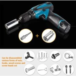 Déstockage Clé à Douille Clé Universelle Écrou Universel Clé à Douille Universelle Outils à Main Multifonctions Réparation Adaptateur Outils De Réparation Outils Pour Pinces 7-19mm Avec Adaptateur -Silverols Magasin 69011473 3