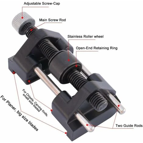 Déstockage Guide D'affûtage, En Acier Inoxydable Côté De Serrage Fixe Angle Guide D'affûtage Pour Ciseaux à Bois Lame De Rabot Burin Burin Plat Edge D'affûtage De Serrage Largeur Gamme 0,6 - 7.5 Cm 7 Déstockage Guide D'affûtage, En Acier Inoxydable Côté De Serrage Fixe Angle Guide D'affûtage Pour Ciseaux à Bois Lame De Rabot Burin Burin Plat Edge D'affûtage De Serrage Largeur Gamme 0,6 - 7.5 Cm – Image 5