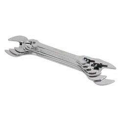 Jeu De Clés à Double Extrémité Extra Plates Extra Fines Pour Les Endroits Difficiles à Atteindre, 5 Mm D'épaisseur, Tailles 8 Mm – 22 Mm,Lonvrèe -Silverols Magasin 69293585 5