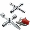 2 Pièces 4 Voies Clé Multifonction, Clé Utilitaire Multifonction, Clé En Croix Universelle, Pour Clé Multifonction Pour Eau, électricité, Compteurs électriques, Radiateurs, Ascenseurs, Etc,KoleZy -Silverols Magasin 69361475 1