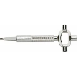 Clé De Chantier Universelle Multifonction Avec Jauge à Cyclindre En Alliage Zingué Armoire De Commande Serrure Porte Architecte Outil Polyvalent Décapsuleur