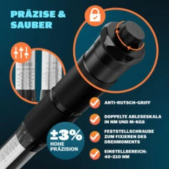 Monzana Clé Dynamométrique 1/2 Clef Rotative Avec 3 Embouts Et Boîte Précision Certification TÜV SÜD GS. -Silverols Magasin 71588346 4