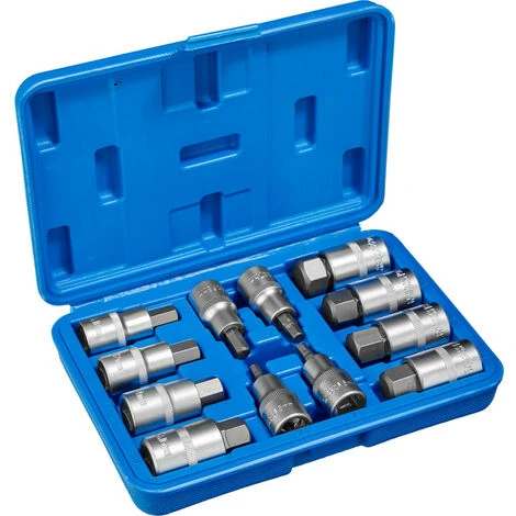 GP Coffret à Outils 12 Douilles Mâles Pour Clé à Cliquet En Acier Chrome Vanadium 3 GP Coffret à Outils 12 Douilles Mâles Pour Clé à Cliquet En Acier Chrome Vanadium