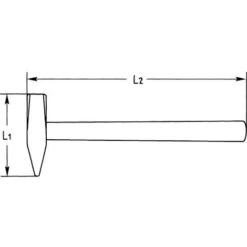 HEYCO MARTEAU DE MECANICIEN 1522 1. LBS. AS -Silverols Magasin 73685399 2