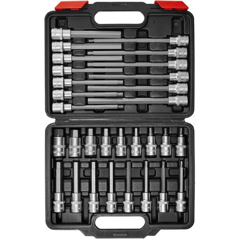 Boîte à Outils Avec 30 Pièces, Embouts Clés à Douilles Mâle - Set De Douilles Embouts, Boîte 30 Pièces, Jeu De Clé à Douille 5 Boîte à Outils Avec 30 Pièces, Embouts Clés à Douilles Mâle - Set De Douilles Embouts, Boîte 30 Pièces, Jeu De Clé à Douille – Image 3