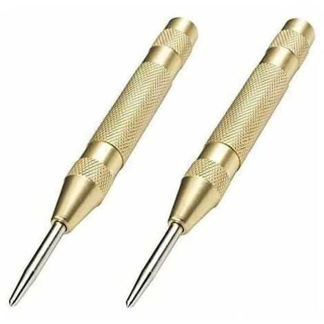 GP Lot De 2 Pointeau Automatique Pour Métal Ou Bois (Doré) 3 GP Lot De 2 Pointeau Automatique Pour Métal Ou Bois (Doré)