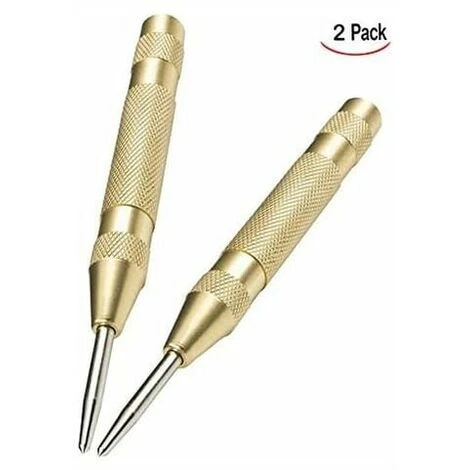 GP Lot De 2 Pointeau Automatique Pour Métal Ou Bois (Doré) 4 GP Lot De 2 Pointeau Automatique Pour Métal Ou Bois (Doré) – Image 2