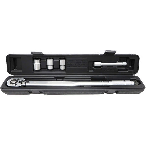Clé Dynamométrique ½ Cm (28-210 Nm) Pour Autos, Vélos, Motos. Set Avec 3 Douilles (17,19,21 Mm) Et Rallonge 12,5 Cm. Coffret Professionnel 3 Clé Dynamométrique ½ Cm (28-210 Nm) Pour Autos, Vélos, Motos. Set Avec 3 Douilles (17,19,21 Mm) Et Rallonge 12,5 Cm. Coffret Professionnel