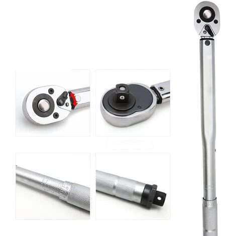 Clé Dynamométrique ½ Cm (28-210 Nm) Pour Autos, Vélos, Motos. Set Avec 3 Douilles (17,19,21 Mm) Et Rallonge 12,5 Cm. Coffret Professionnel 5 Clé Dynamométrique ½ Cm (28-210 Nm) Pour Autos, Vélos, Motos. Set Avec 3 Douilles (17,19,21 Mm) Et Rallonge 12,5 Cm. Coffret Professionnel – Image 3