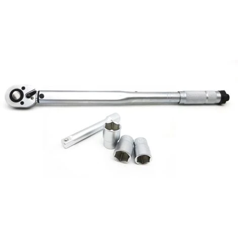 Clé Dynamométrique ½ Cm (28-210 Nm) Pour Autos, Vélos, Motos. Set Avec 3 Douilles (17,19,21 Mm) Et Rallonge 12,5 Cm. Coffret Professionnel 6 Clé Dynamométrique ½ Cm (28-210 Nm) Pour Autos, Vélos, Motos. Set Avec 3 Douilles (17,19,21 Mm) Et Rallonge 12,5 Cm. Coffret Professionnel – Image 4