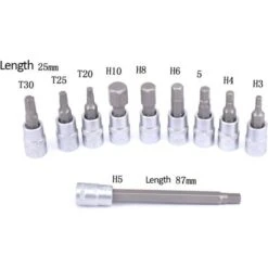 Clé Dynamométrique Vélo Avec 10 Embouts 1/4 2-24Nm -Silverols Magasin 76706145 5