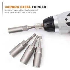 Jeu De Forets De Tournevis Magnétiques Pour écrous - 14pcs 6-19mm Jeu De Tournevis Pour écrous à Douille Hexagonale Forets Magnétiques Kits D'outils à Main électriques Pour Perceuses Tournevis Magnéti -Silverols Magasin 76706204 4