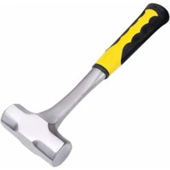 Marteau - Marteau De Forgeron Acier Forgé Robuste, Poignée En Caoutchouc, Tête Polie Miroir Matériau Marteau: Acier À Haute Teneur En Carbone,2 LB