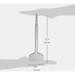 Burin SDS Plus 250 X 75 Mm Burin à Carrelage Coudé Bent Dissolvant Burin Pour Carrelage -Silverols Magasin 78465955 5