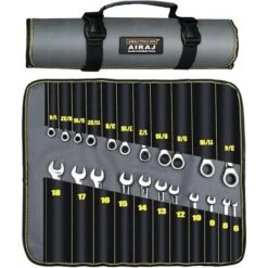 22 Pièces Jeux De Clés à Cliquet, AIRAJ 6 Mm-18 Mm Jeu De Clés Mixtes Professionnelles Métriques -Silverols Magasin 79073429 5